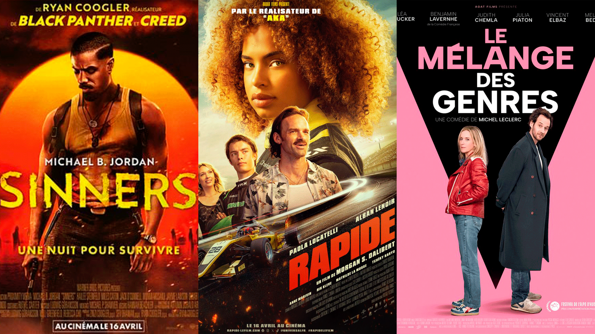 Sorties Cinéma du mercredi 16 Avril 2025