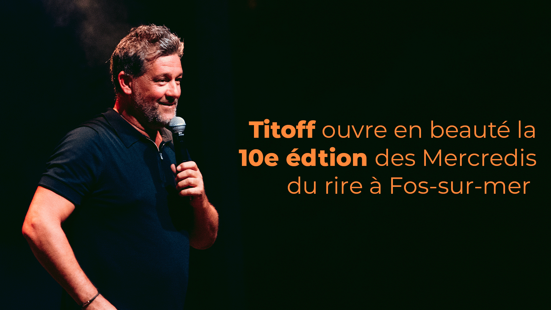 Devant 750 spectateurs, Titoff ouvre en beauté la 10e saison des Mercredis du Rire