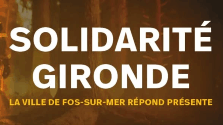 Fos-sur-Mer ouvre une cagnotte en soutien aux sinistrés des incendies en Gironde