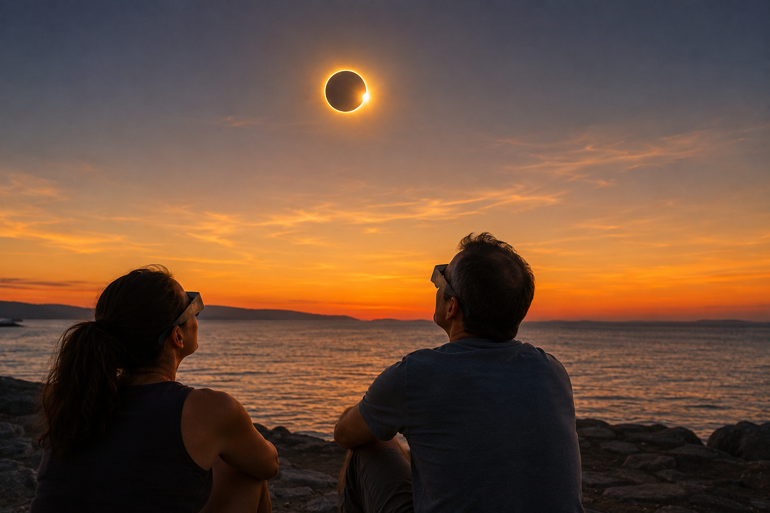 Éclipse solaire du 12 août : un spectacle exceptionnel au coucher du soleil